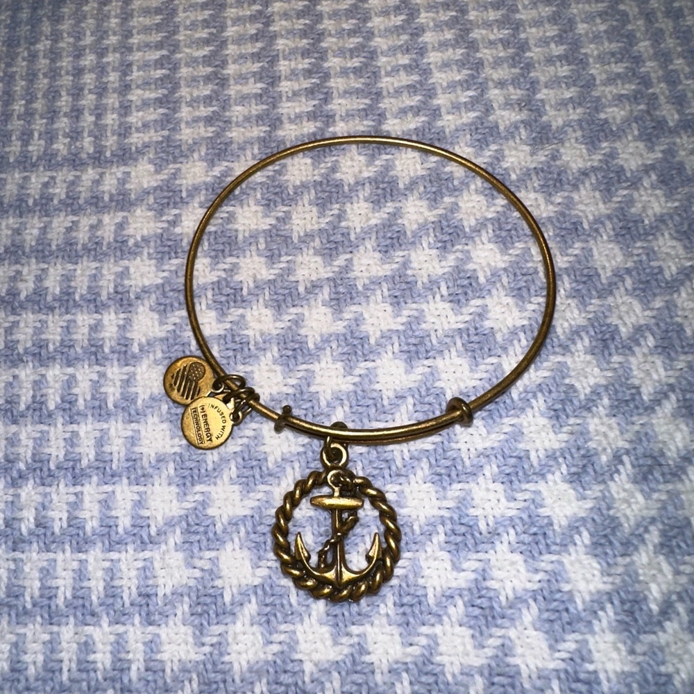 Alex and Ani anchor and rope charm bangle